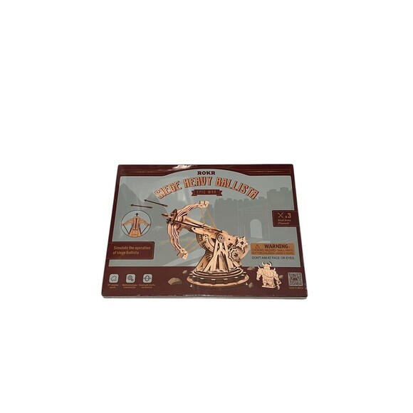 ROKR 3D Wooden Puzzles DIY Building Model Kits-Siege Heavy Ballista New & Sealed - Picture 9 of 9